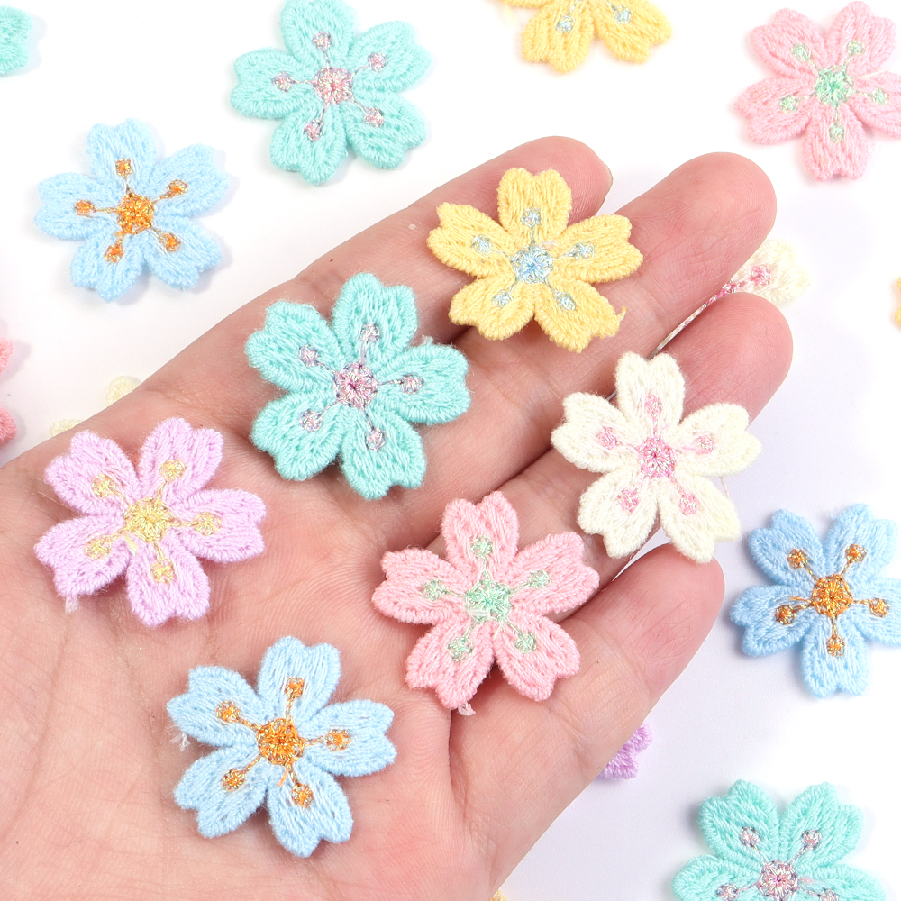 20pcs/lot Colorful 2.4cm Embro - Embroidery Patches のレビューと価格