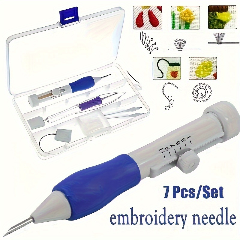 7-Piece Embroidery Punch Needl - Embroidery Yarns のレビューと価格