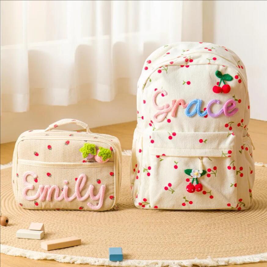 Custom Cute Backpack For Kids  - Embroidery Name Designs のレビューと価格