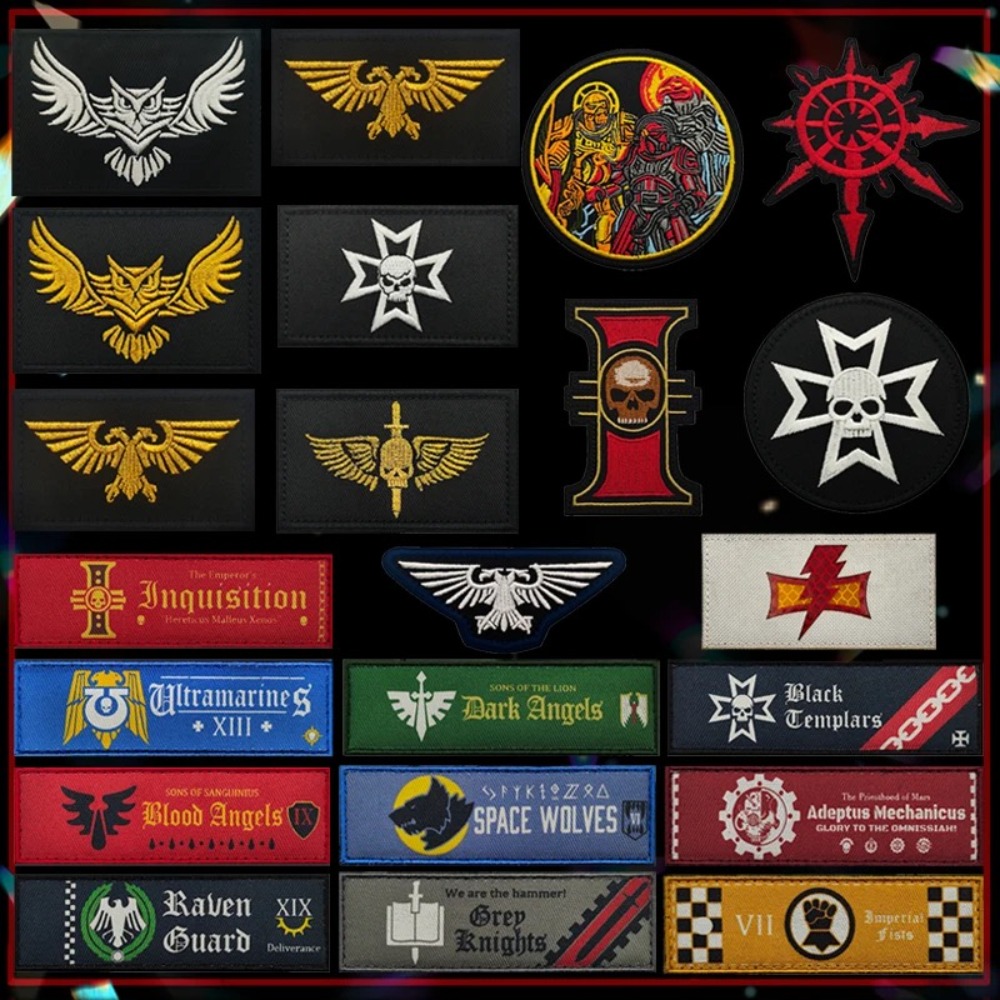 Warhammer 40K Badge Velcro Bac - Embroidery Patches のレビューと価格